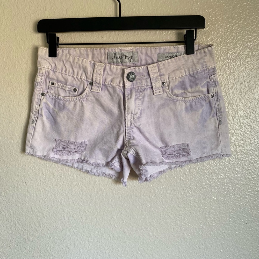 Daytrip Capricorn Violet distressed shorts Sz 25